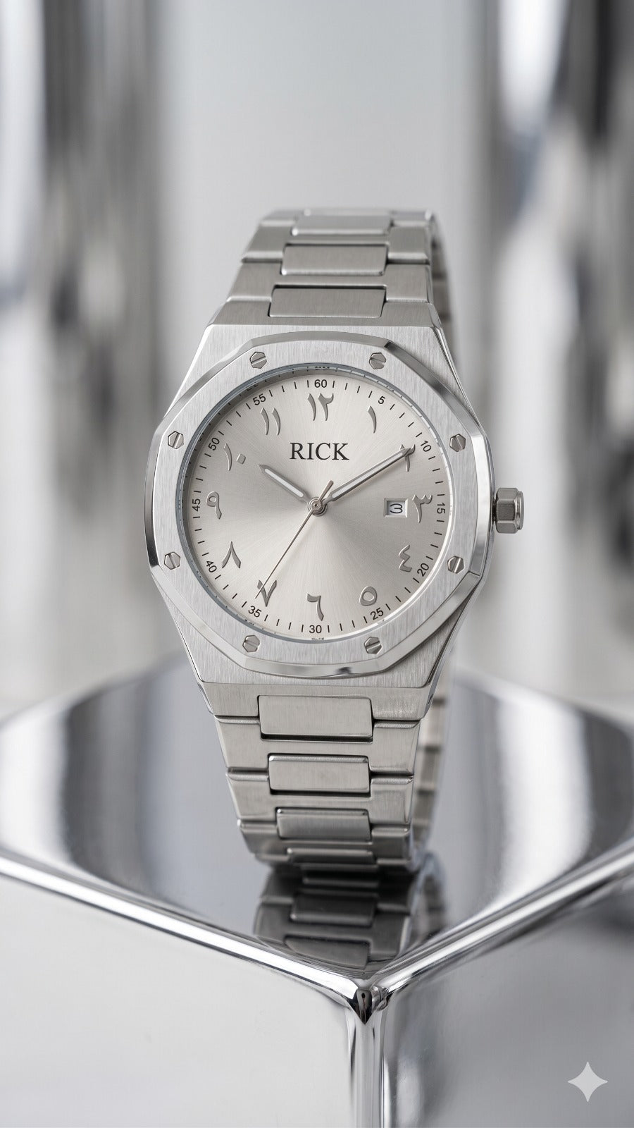 Stainless Steel Arabic Watch