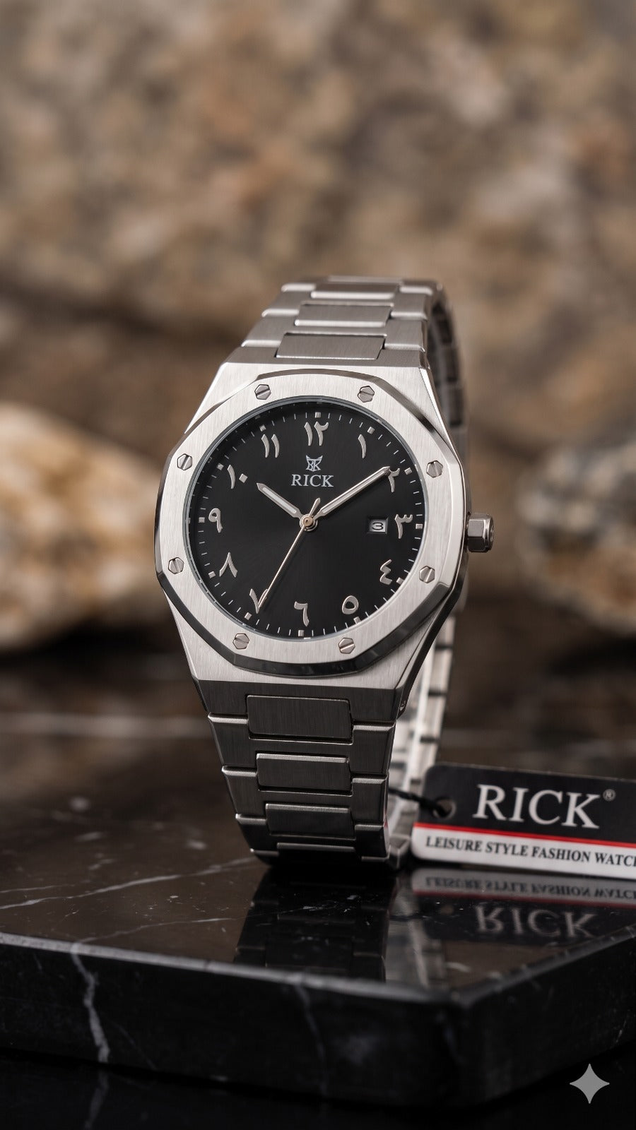 Stainless Steel Arabic Watch